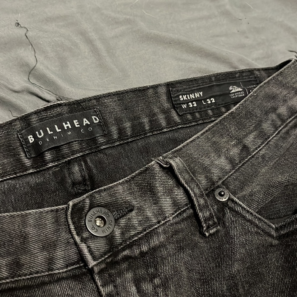 Black Skinny Fit Pants for Men - Size 33W 32L - Picture 3 of 3
